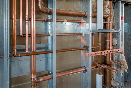 copper pipes